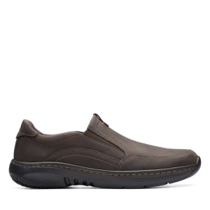 Clarks - ClarksPro Step Dark Brown Tumbled Leather